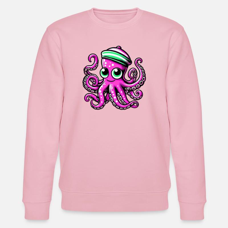 Octopus - Stanley/Stella CHANGER Unisex Organic Sweatshirt - cotton pink
