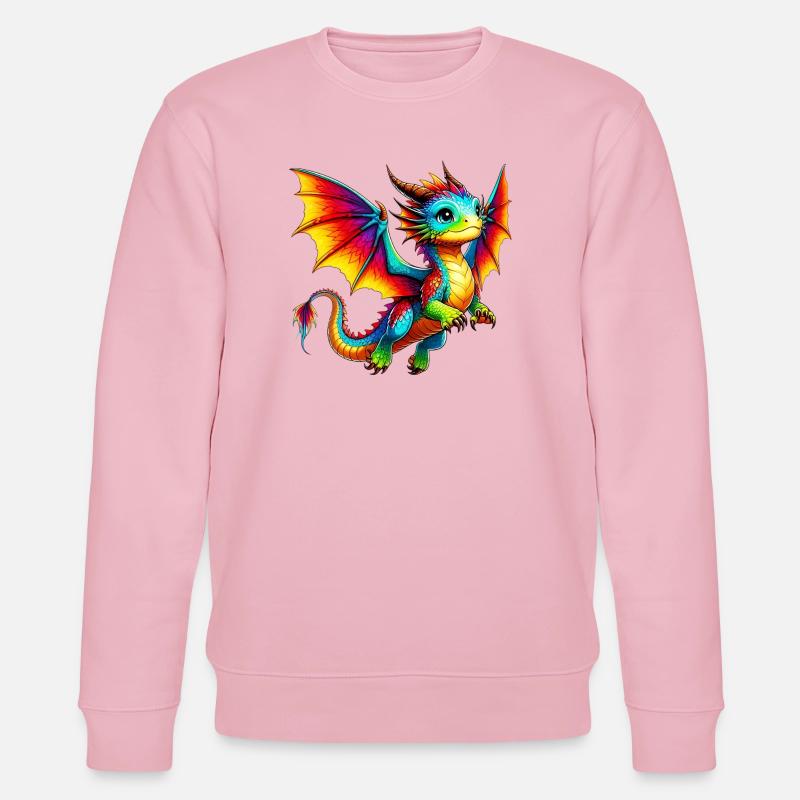 Drache - Stanley/Stella Unisex Bio-Sweatshirt CHANGER - Hellrosa