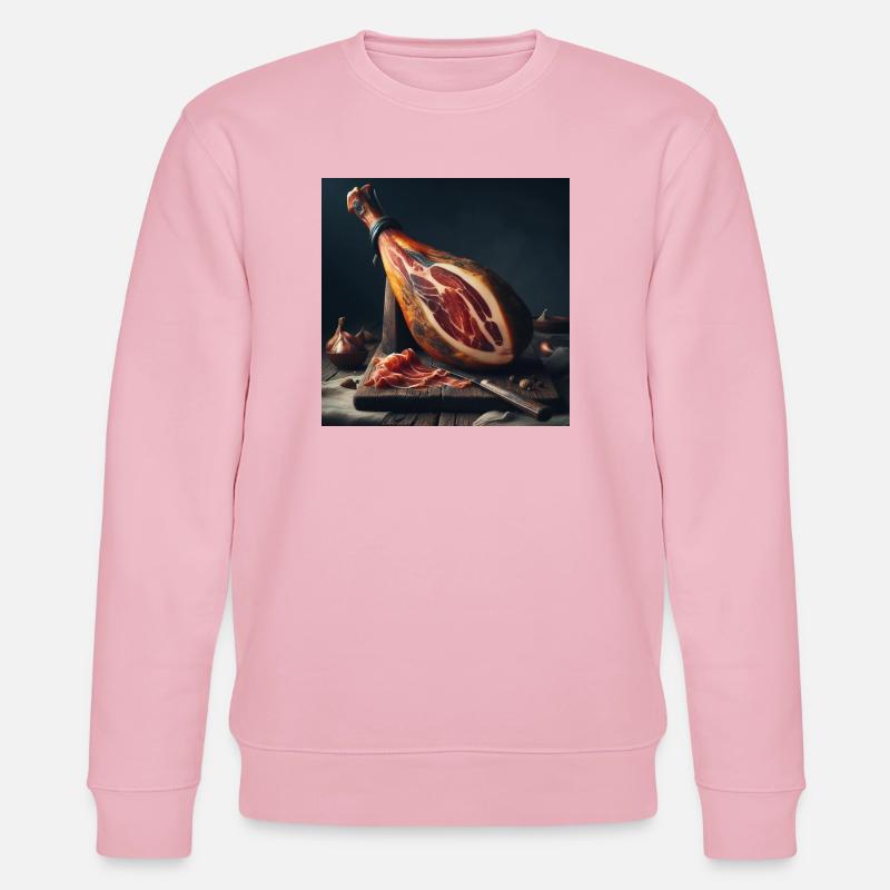 Cuisse de jambon serrano - Sweat bio CHANGER Stanley/Stella Unisexe - rose pâle