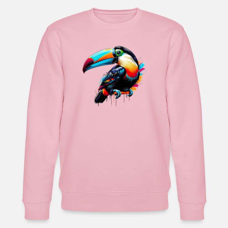 Tukan - Stanley/Stella Unisex Bio-Sweatshirt CHANGER  - Hellrosa