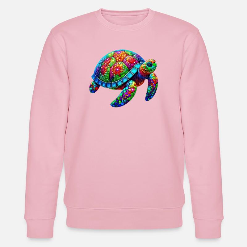 Schildkröte - Stanley/Stella Unisex Bio-Sweatshirt CHANGER  - Hellrosa
