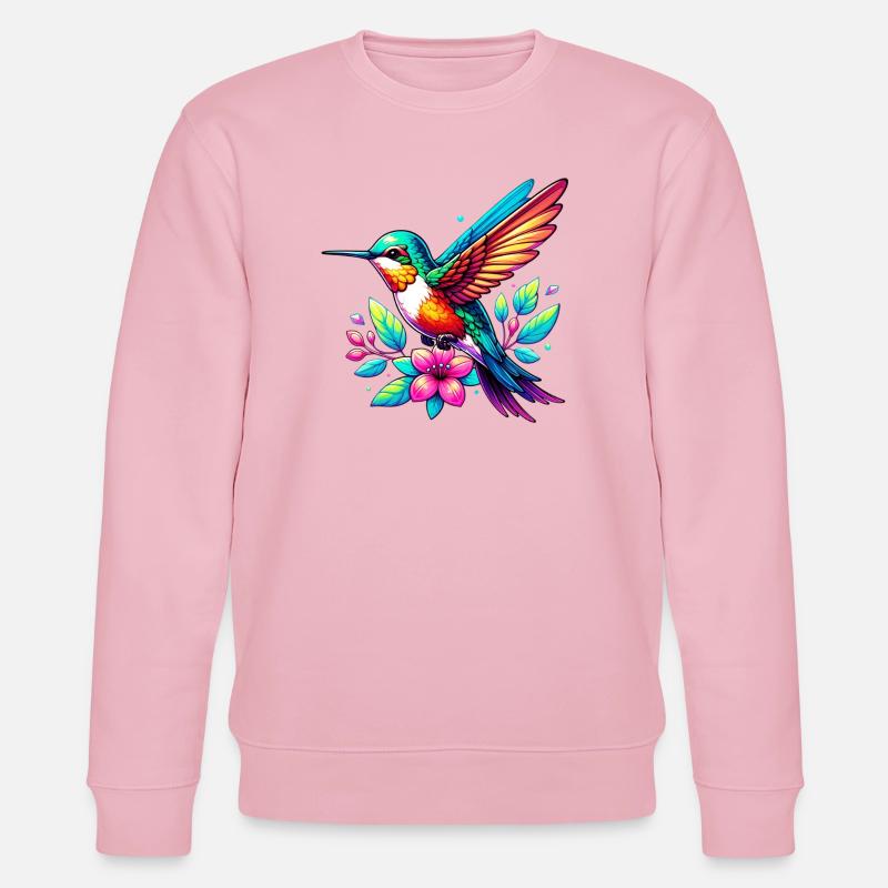 Kolibri - Stanley/Stella Unisex Bio-Sweatshirt CHANGER  - Hellrosa