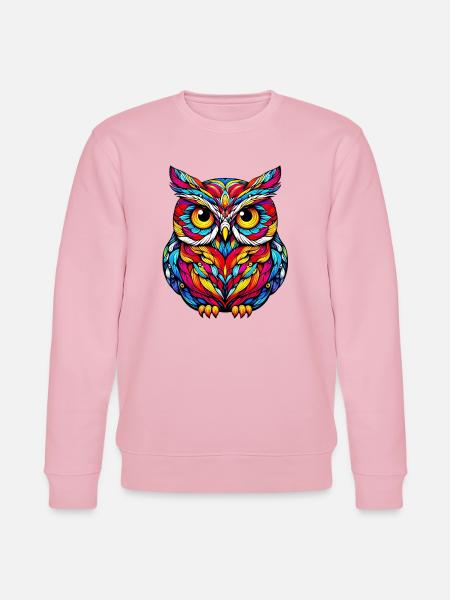 Owl - Stanley/Stella CHANGER Unisex Organic Sweatshirt - cotton pink