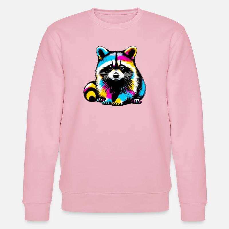 Waschbär - Stanley/Stella Unisex Bio-Sweatshirt CHANGER  - Hellrosa