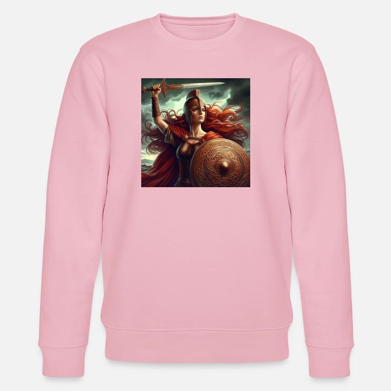 Keltischer Krieger - Stanley/Stella Unisex Bio-Sweatshirt CHANGER  - Hellrosa