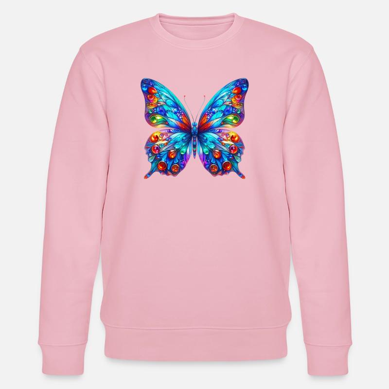 Papillon - Sweat bio CHANGER Stanley/Stella Unisexe - rose pâle