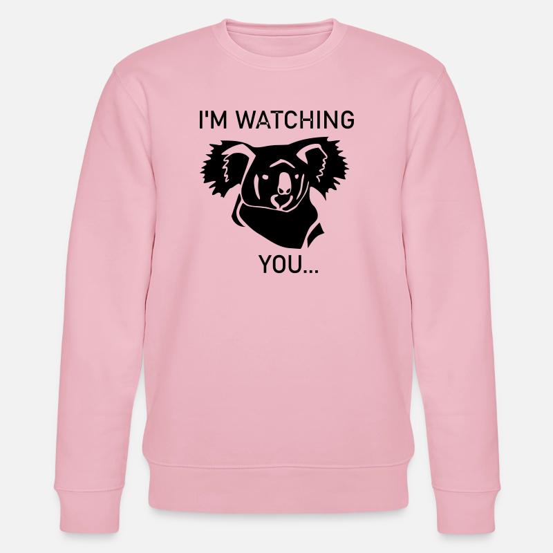 Koala vous regarde - Sweat bio CHANGER Stanley/Stella Unisexe - rose pâle