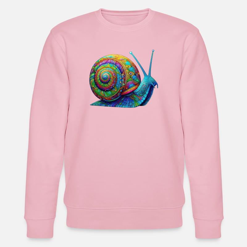 Escargot - Sweat bio CHANGER Stanley/Stella Unisexe - rose pâle