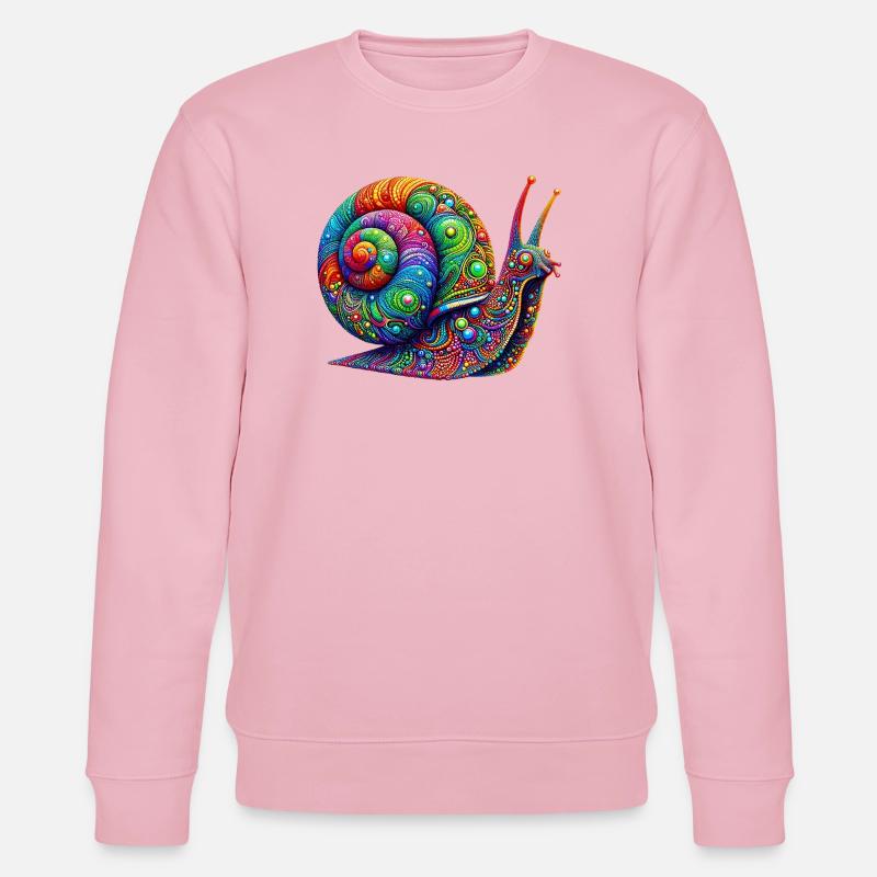 Schnecke - Stanley/Stella Unisex Bio-Sweatshirt CHANGER - Hellrosa