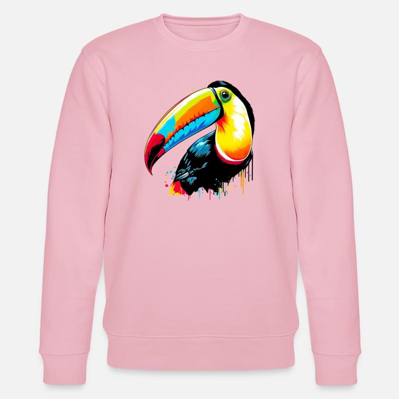 Toucan - Stanley/Stella CHANGER Unisex Organic Sweatshirt - cotton pink