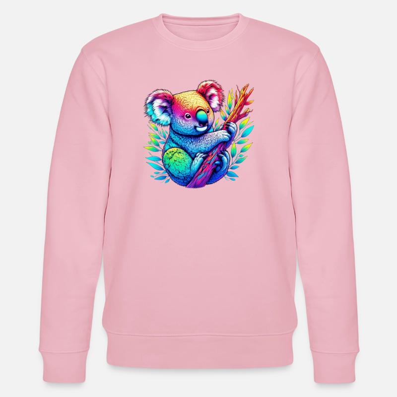 Koala - Sweat bio CHANGER Stanley/Stella Unisexe - rose pâle