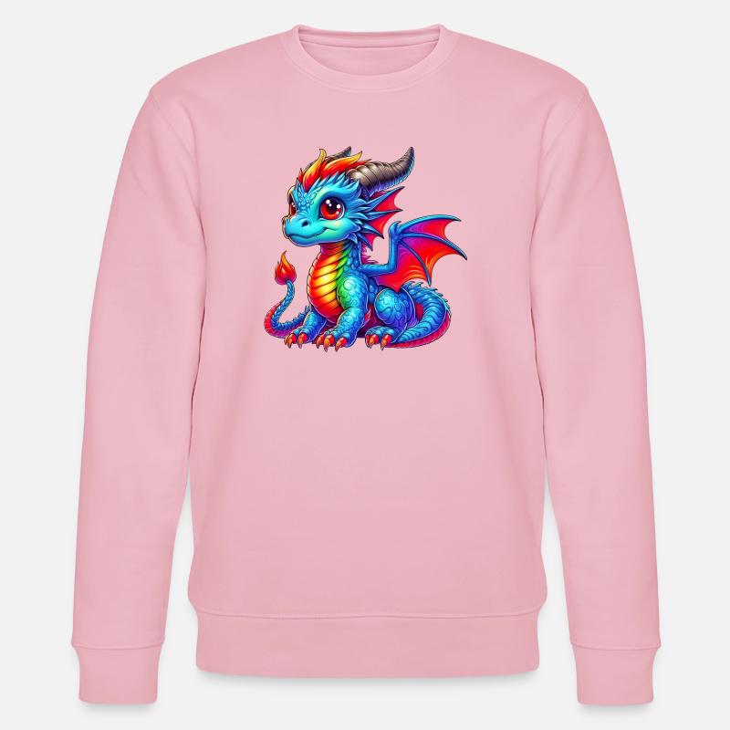 Drache - Stanley/Stella Unisex Bio-Sweatshirt CHANGER - Hellrosa