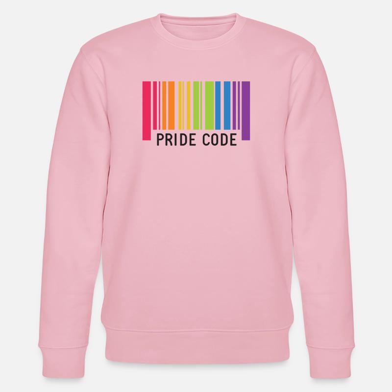 LGBT Pride Monat - Pride Code - Stanley/Stella Unisex Bio-Sweatshirt CHANGER  - Hellrosa