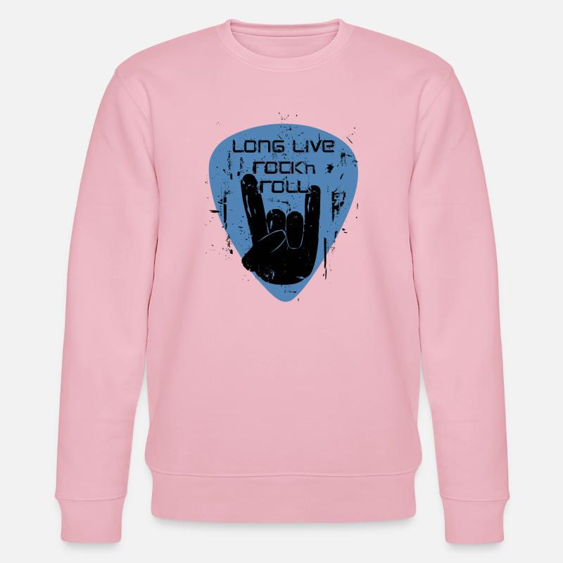 long live rock 'n' roll - Stanley/Stella Unisex Bio-Sweatshirt CHANGER  - Hellrosa