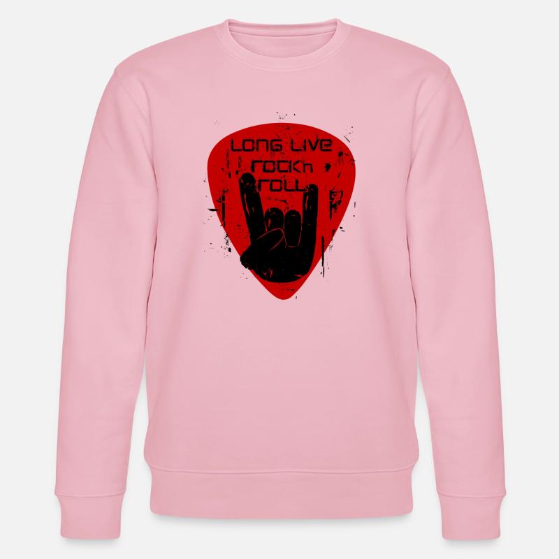 Lang lebe Rock'n'Roll - Stanley/Stella Unisex Bio-Sweatshirt CHANGER  - Hellrosa