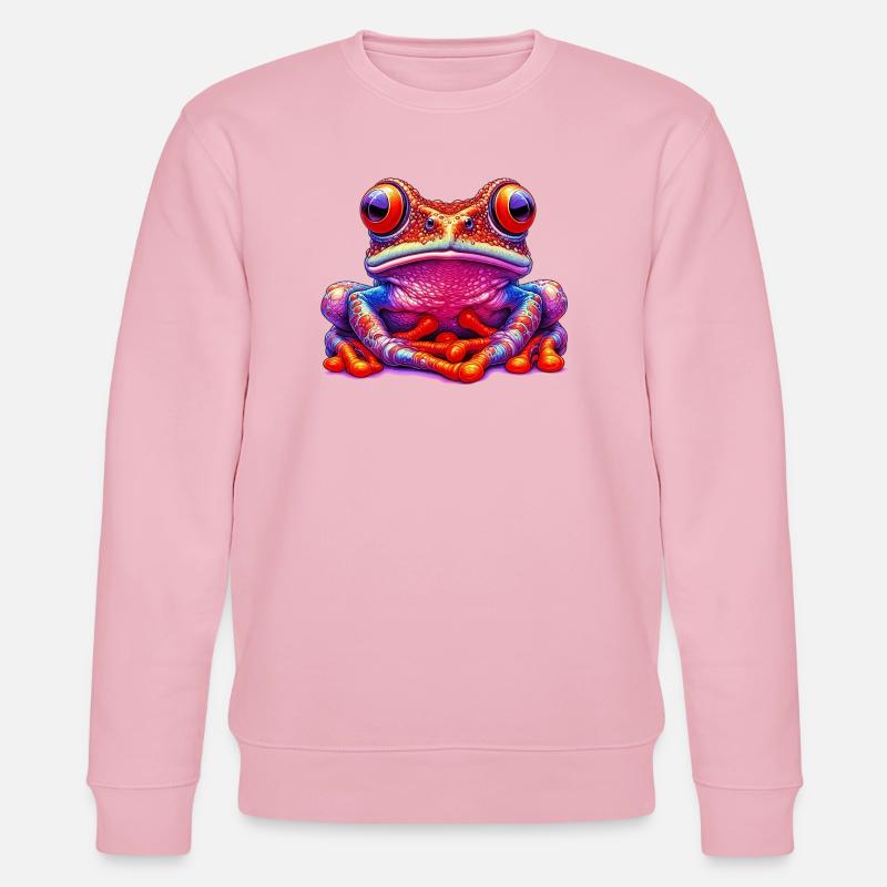 Grenouille - Sweat bio CHANGER Stanley/Stella Unisexe - rose pâle