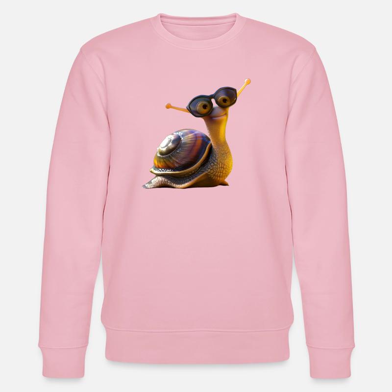 Escargots Vineyard Escargots coquille d’escargot - Sweat bio CHANGER Stanley/Stella Unisexe - rose pâle