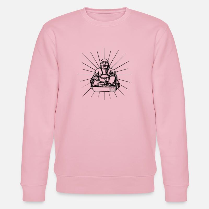 Buddha - Stanley/Stella Unisex Bio-Sweatshirt CHANGER - Hellrosa