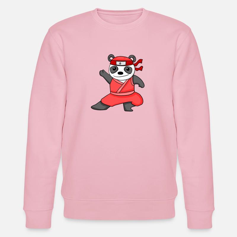 Ninja Panda - Sweat bio CHANGER Stanley/Stella Unisexe - rose pâle