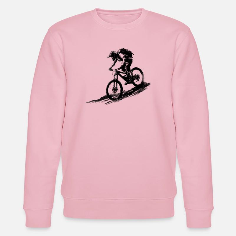 VTT Silhouette Downhill Minimal - Sweat bio CHANGER Stanley/Stella Unisexe - rose pâle