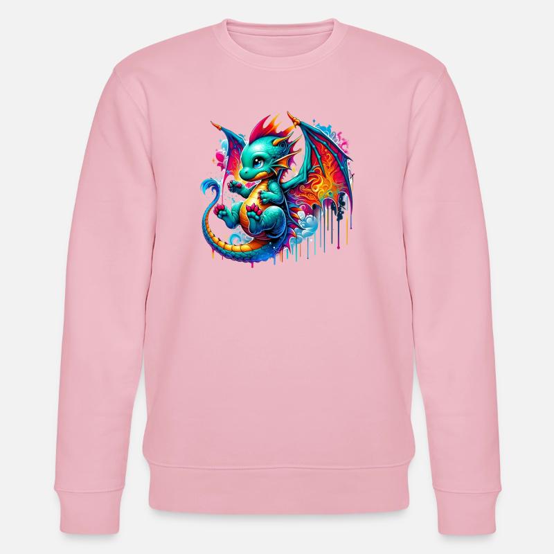 Dragon - Sweat bio CHANGER Stanley/Stella Unisexe - rose pâle