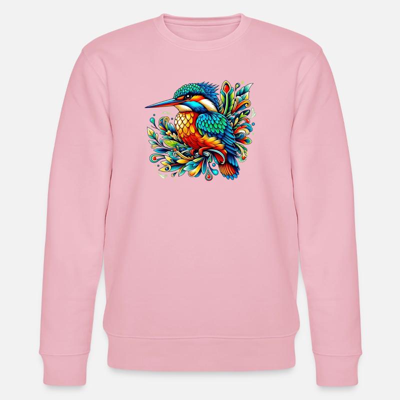 Eisvogel - Stanley/Stella Unisex Bio-Sweatshirt CHANGER  - Hellrosa