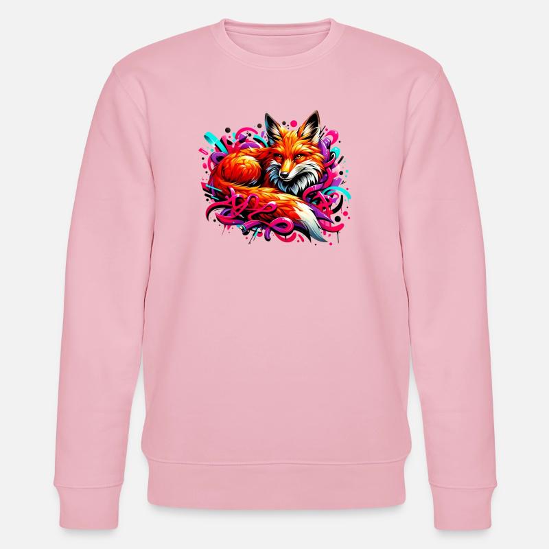 Fuchs - Stanley/Stella Unisex Bio-Sweatshirt CHANGER  - Hellrosa