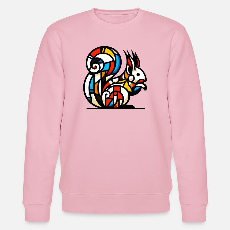 Eichhörnchen - Stanley/Stella Unisex Bio-Sweatshirt CHANGER  - Hellrosa