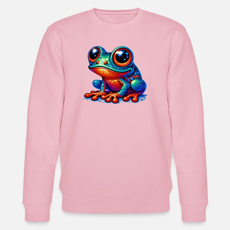 Frosch - Stanley/Stella Unisex Bio-Sweatshirt CHANGER  - Hellrosa
