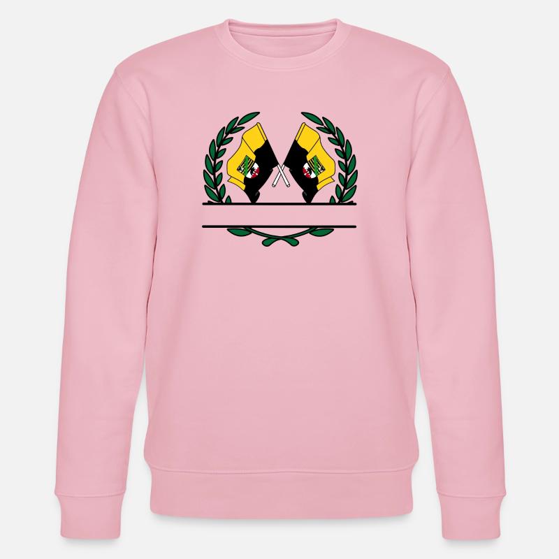 Drapeaux saxe-anhalt couronne de laurier bannière - Sweat bio CHANGER Stanley/Stella Unisexe - rose pâle