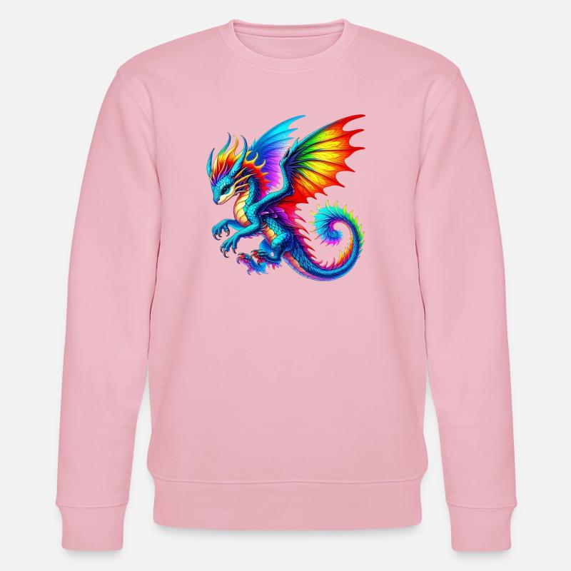 Drache - Stanley/Stella Unisex Bio-Sweatshirt CHANGER  - Hellrosa