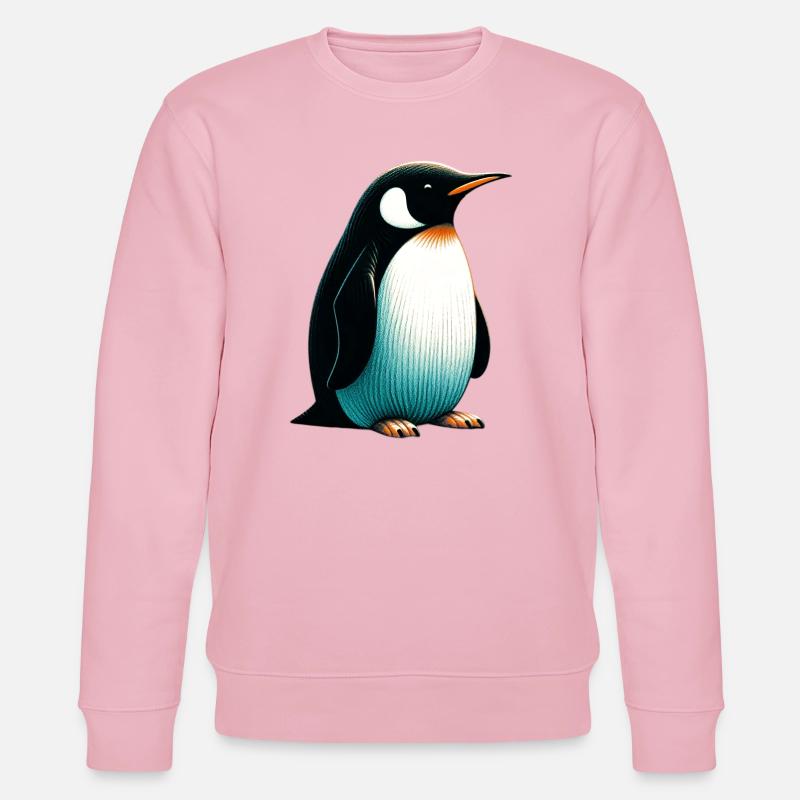Pinguin - Stanley/Stella Unisex Bio-Sweatshirt CHANGER  - Hellrosa