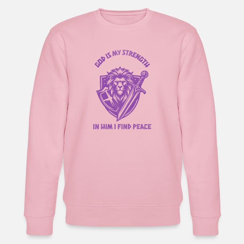 Löwenheld Kampfgeist Wappenshield Design - Sweat bio CHANGER Stanley/Stella Unisexe - rose pâle