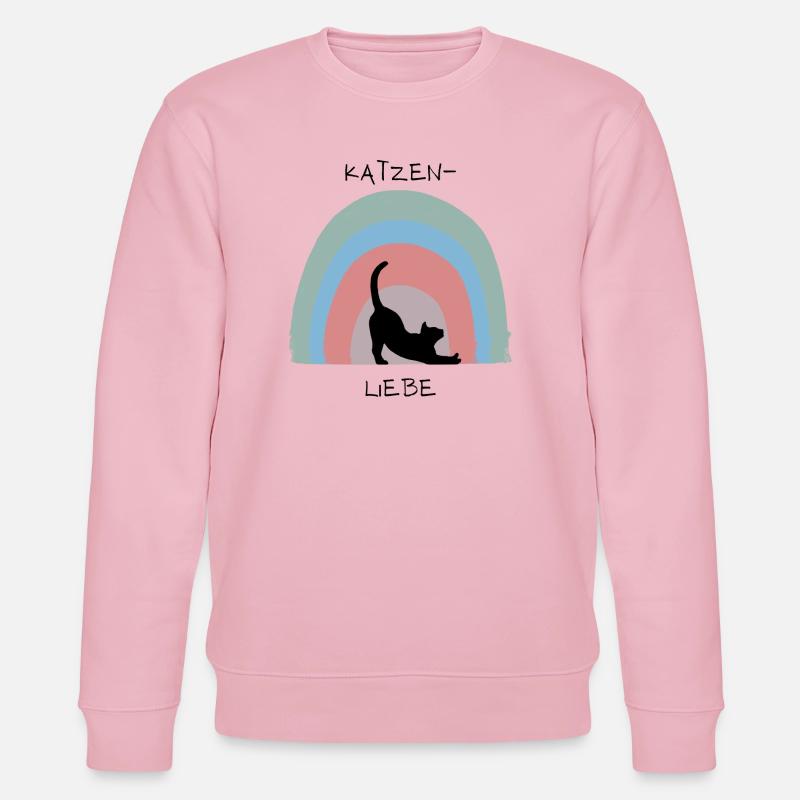 Katzenliebe - Stanley/Stella Unisex Bio-Sweatshirt CHANGER  - Hellrosa