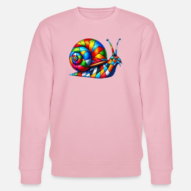Escargot - Sweat bio CHANGER Stanley/Stella Unisexe - rose pâle
