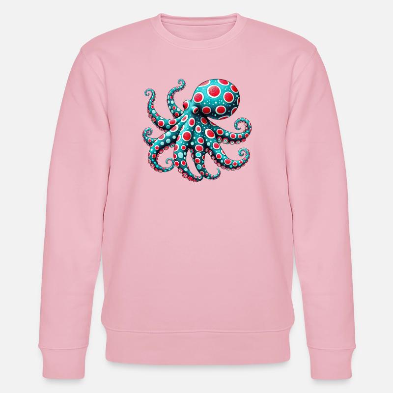Krake - Stanley/Stella Unisex Bio-Sweatshirt CHANGER - Hellrosa