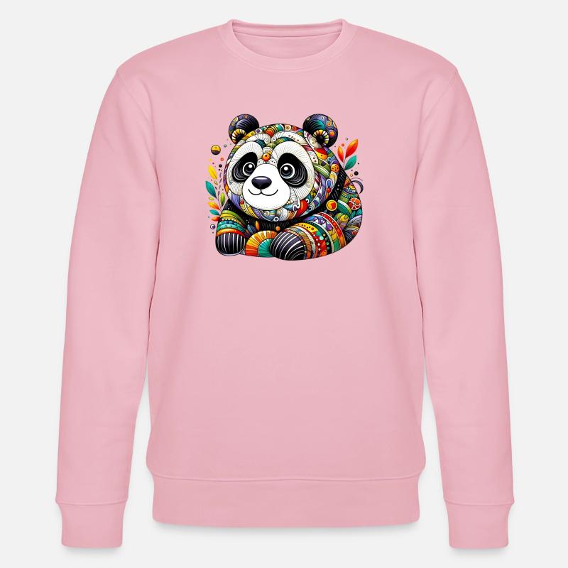 Panda - Stanley/Stella Unisex Bio-Sweatshirt CHANGER  - Hellrosa