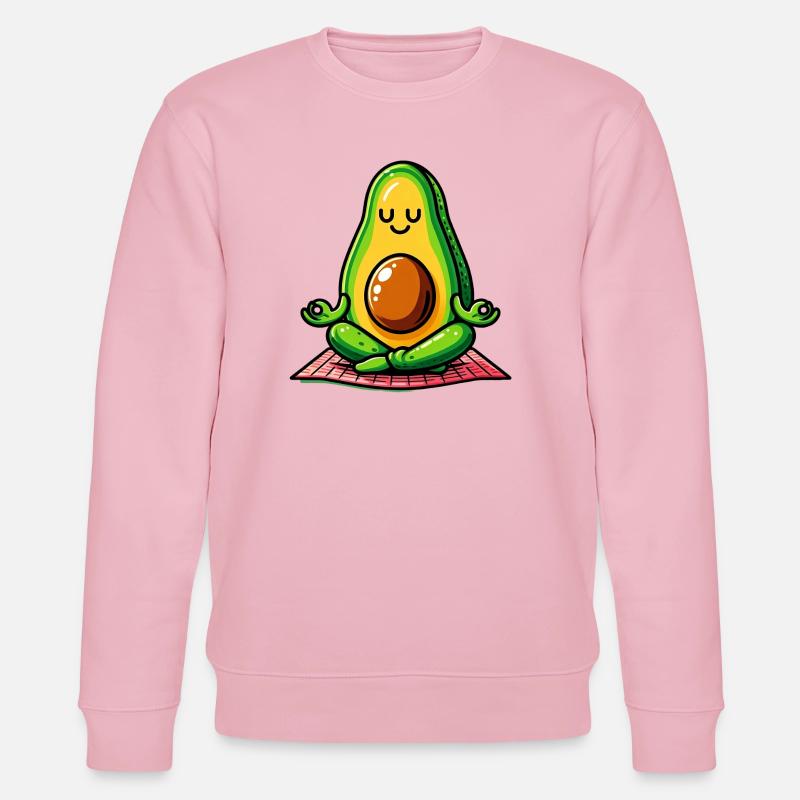 Avocado in Meditation - Stanley/Stella Unisex Bio-Sweatshirt CHANGER  - Hellrosa