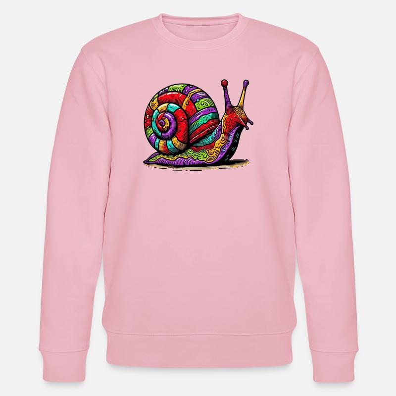 Snail - Stanley/Stella CHANGER Unisex Organic Sweatshirt - cotton pink