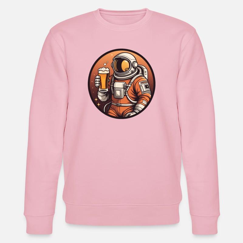 Sternenbier Astronaut - Stanley/Stella Unisex Bio-Sweatshirt CHANGER  - Hellrosa