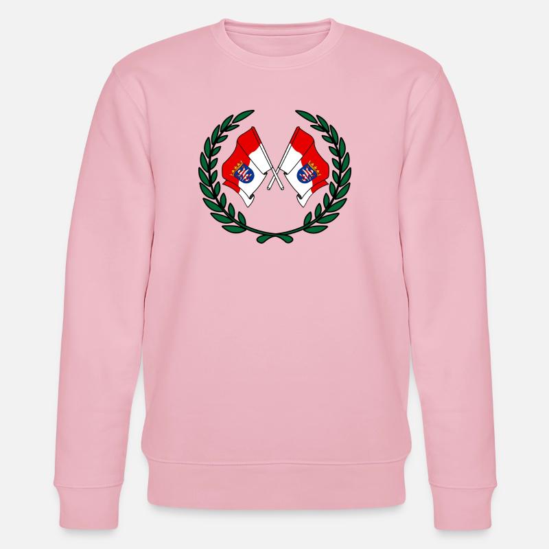 Drapeaux Hesse couronne de laurier - Sweat bio CHANGER Stanley/Stella Unisexe - rose pâle
