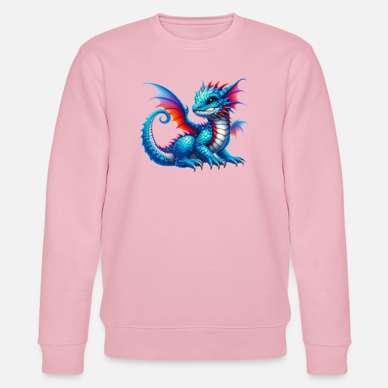 Drache - Stanley/Stella Unisex Bio-Sweatshirt CHANGER  - Hellrosa