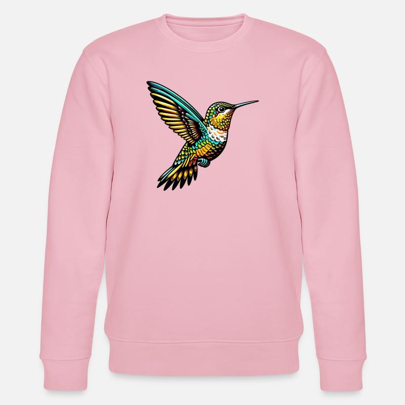 Kolibri - Stanley/Stella Unisex Bio-Sweatshirt CHANGER  - Hellrosa