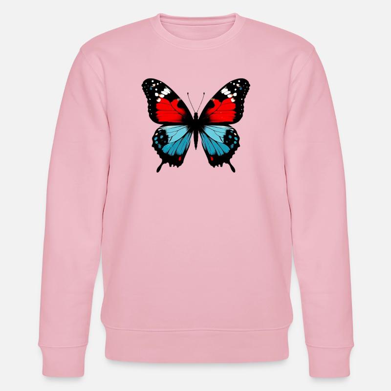 Papillon - Sweat bio CHANGER Stanley/Stella Unisexe - rose pâle