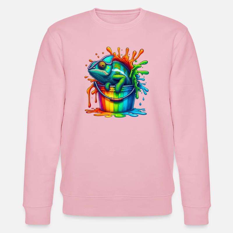 Chamäleon - Stanley/Stella Unisex Bio-Sweatshirt CHANGER  - Hellrosa