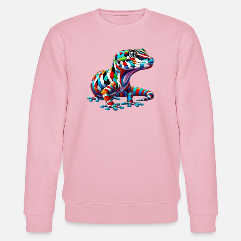 Gecko - Stanley/Stella Unisex Bio-Sweatshirt CHANGER  - Hellrosa