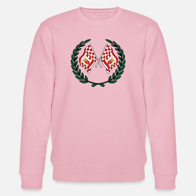 Drapeaux Brême couronne de laurier - Sweat bio CHANGER Stanley/Stella Unisexe - rose pâle