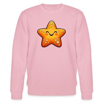 Seestern - Stanley/Stella Unisex Bio-Sweatshirt CHANGER  - Hellrosa - Vorne - Jaron (178cm) & Liana (172cm)