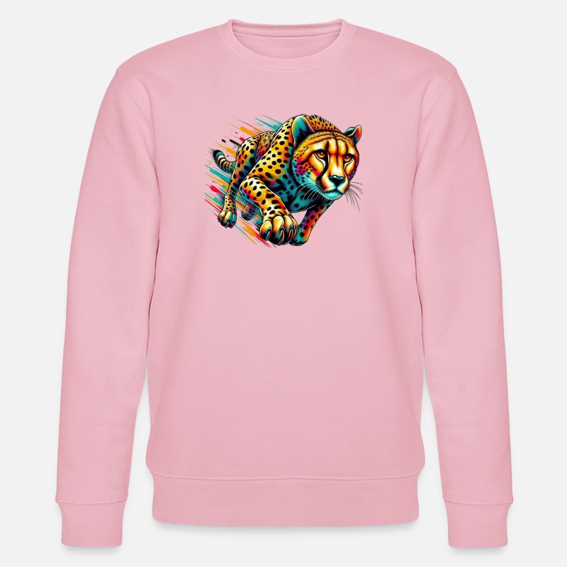 Gepard - Stanley/Stella Unisex Bio-Sweatshirt CHANGER  - Hellrosa