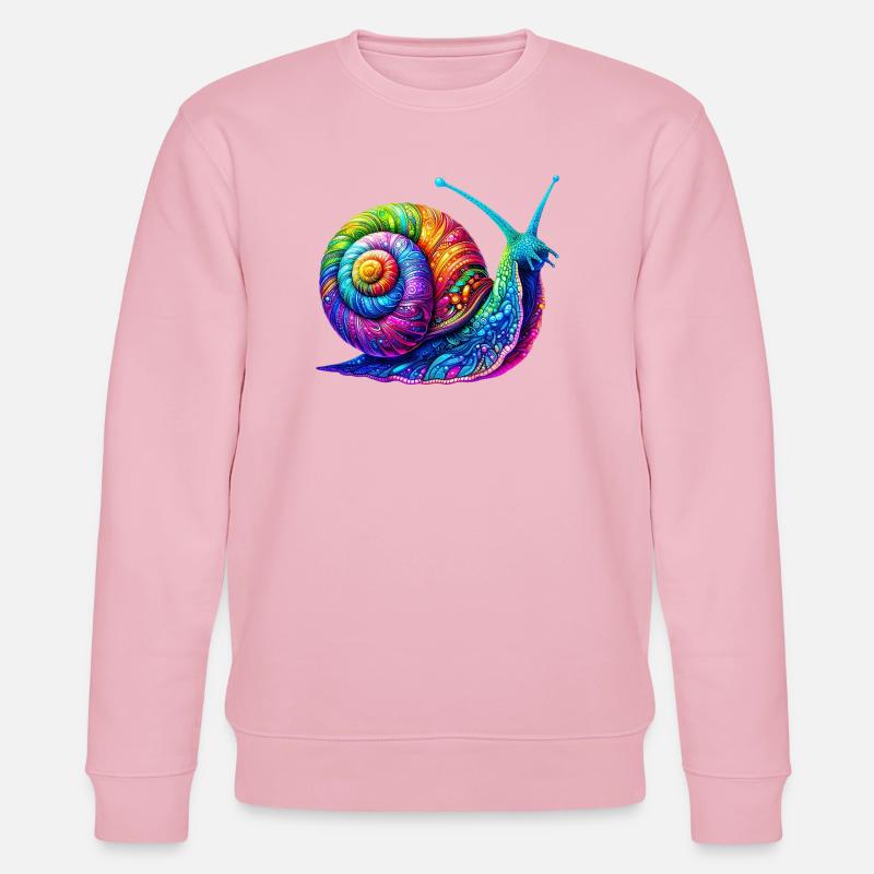 Escargot - Sweat bio CHANGER Stanley/Stella Unisexe - rose pâle